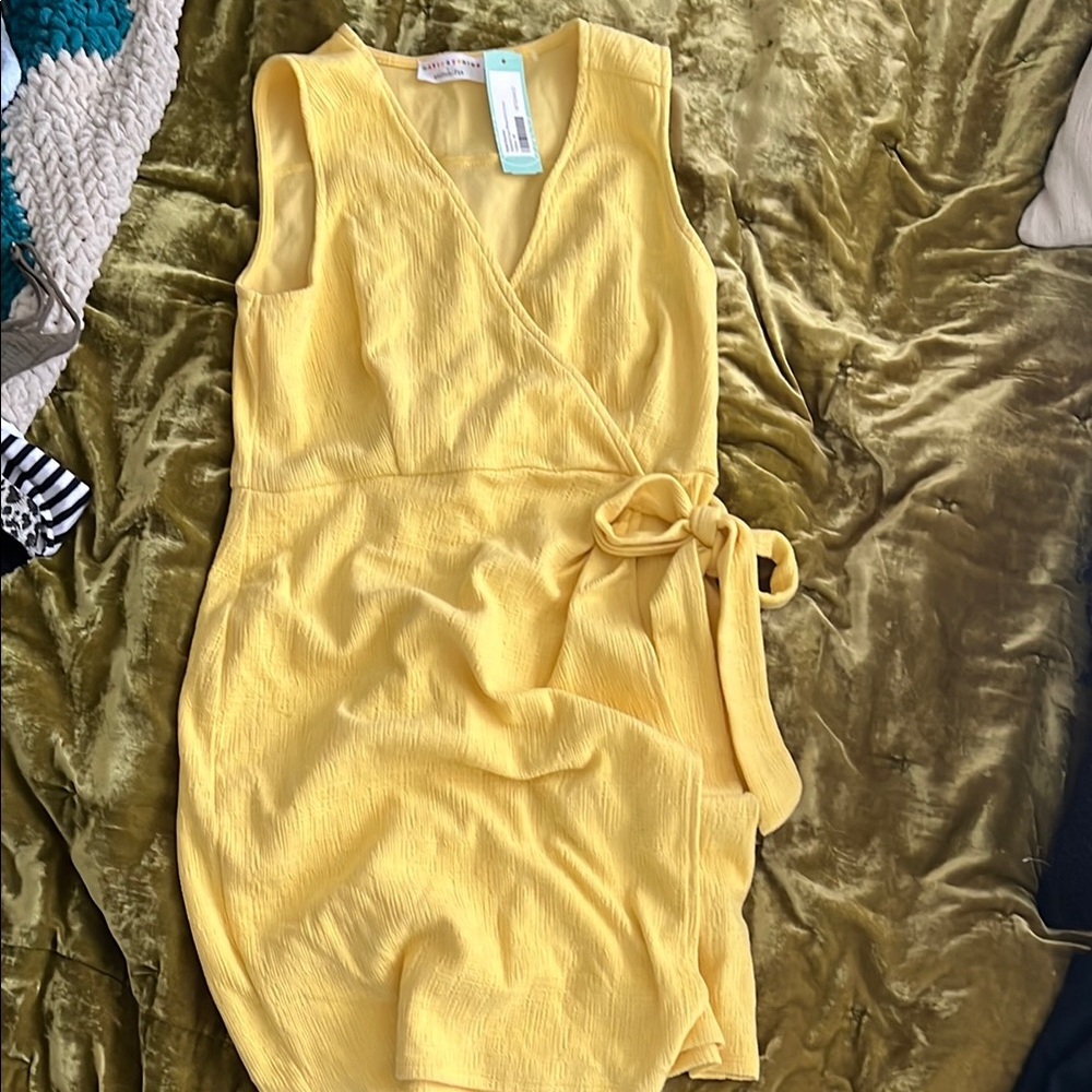 Yellow Wrap Dress